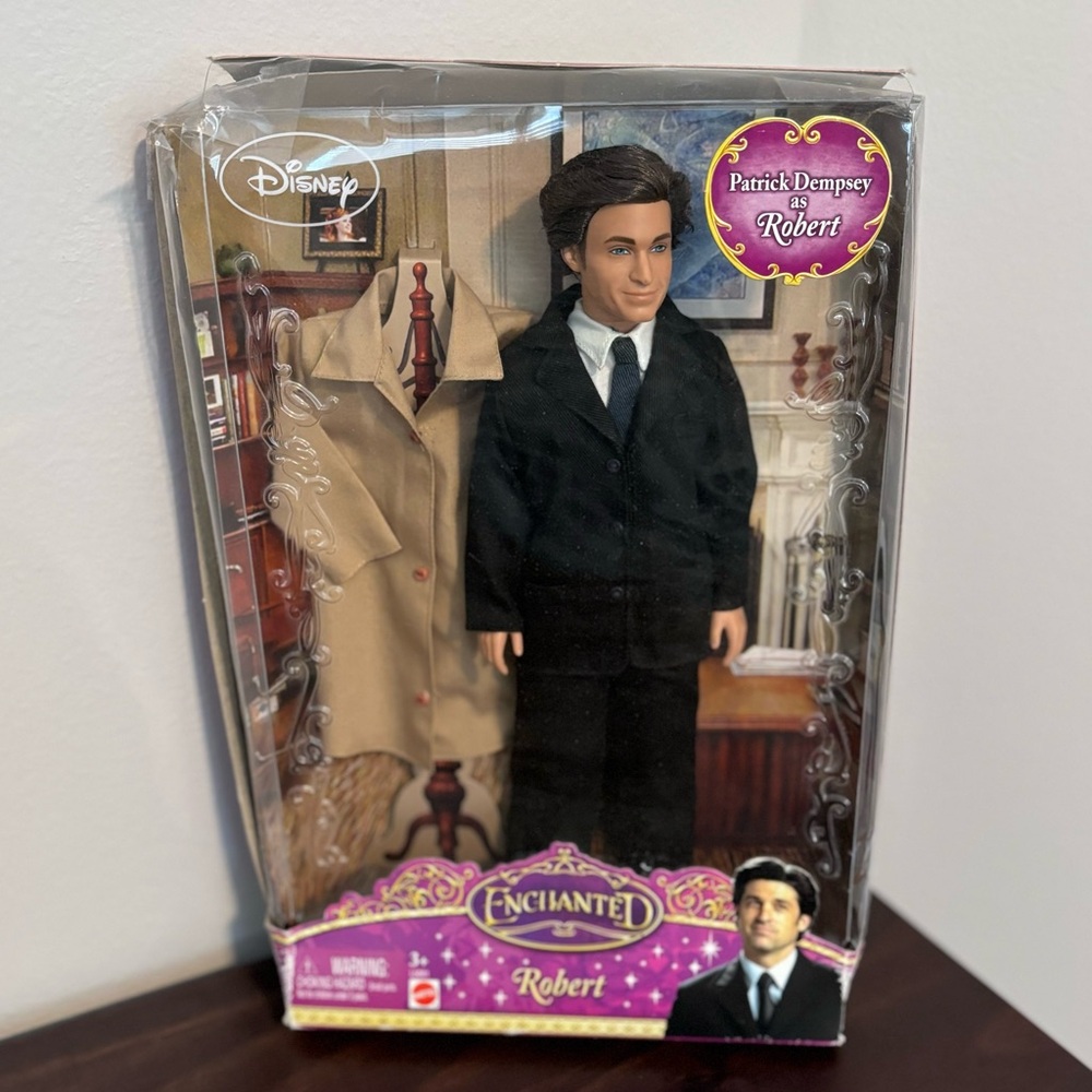 2007 Disney Enchanted Robert Doll | Patrick Dempsey | Mattel L5001 - NIB